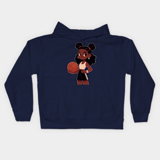 Female basketball player Kids Hoodie